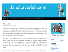 Tablet Screenshot of janelaverick.com